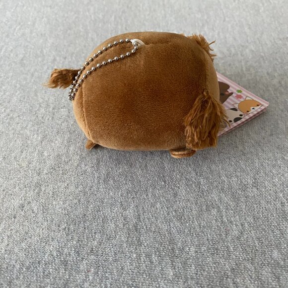 NWT Yamani Japan Mocchizoo Brown Mochi Poodle Ballchain Keychain Plush 3.5" 2016 - Picture 2 of 12